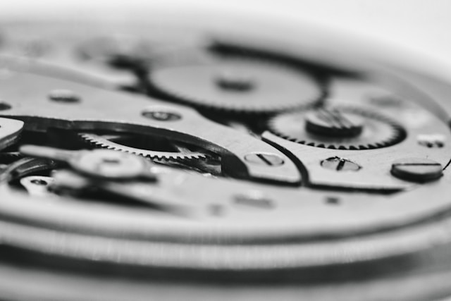 timepiece internal mechanism